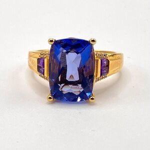 Color Change Flourite Ring in Vermeil